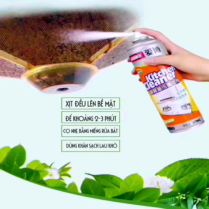 BÌNH XỊT TẨY RỬA DẦU MỠ NHÀ BẾP KITCHEN CLEANER 500ml