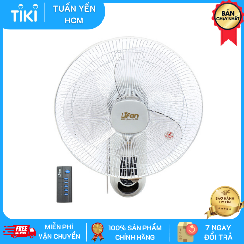 Quạt Treo Tường Lifan TE1688 - Xám Trắng - Hàng chính hãng