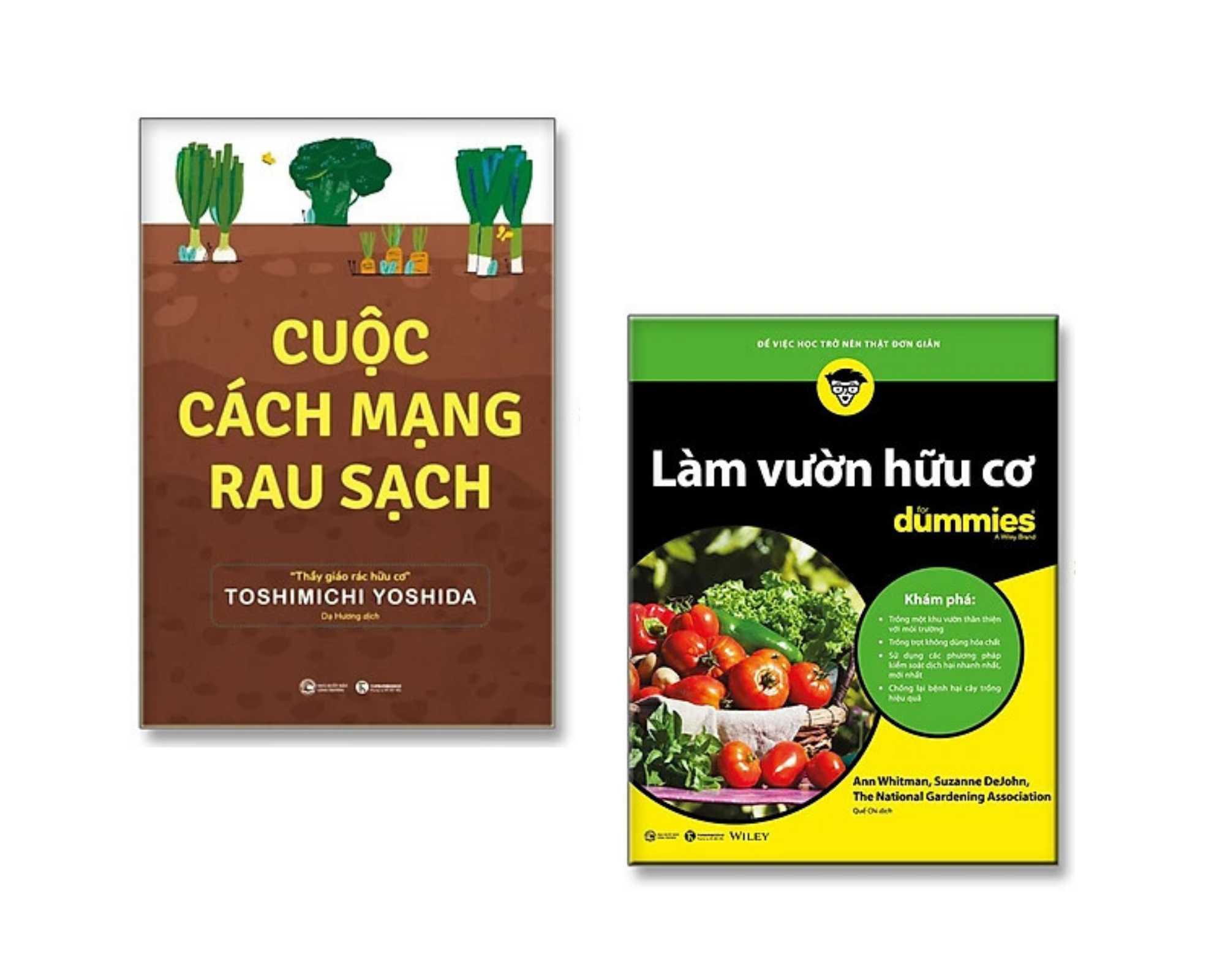 Combo 2Q: Cuộc Cách Mạng Rau Sạch + Làm Vườn Hữu Cơ For Dummies