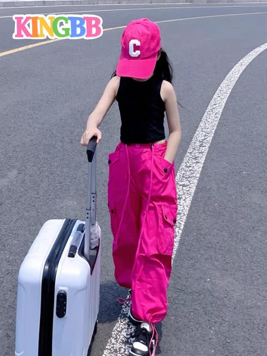 Quần dài túi hộp cho bé gái phối đồ đi chơi phong cách size 13-40kg chất kaki mềm mại
