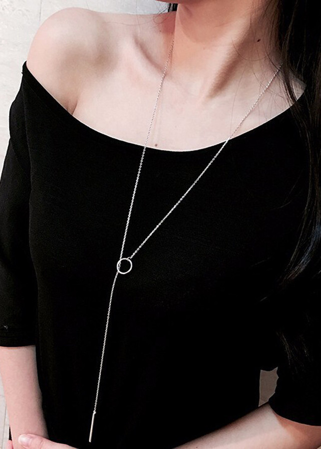Dây chuyền vòng cổ sợi mảnh vòng tròn nhỏ