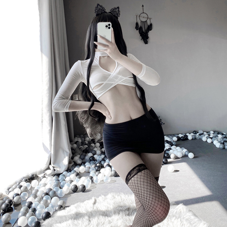Cosplay nữ thư ký gợi cảm quyến rũ + quần chip G string