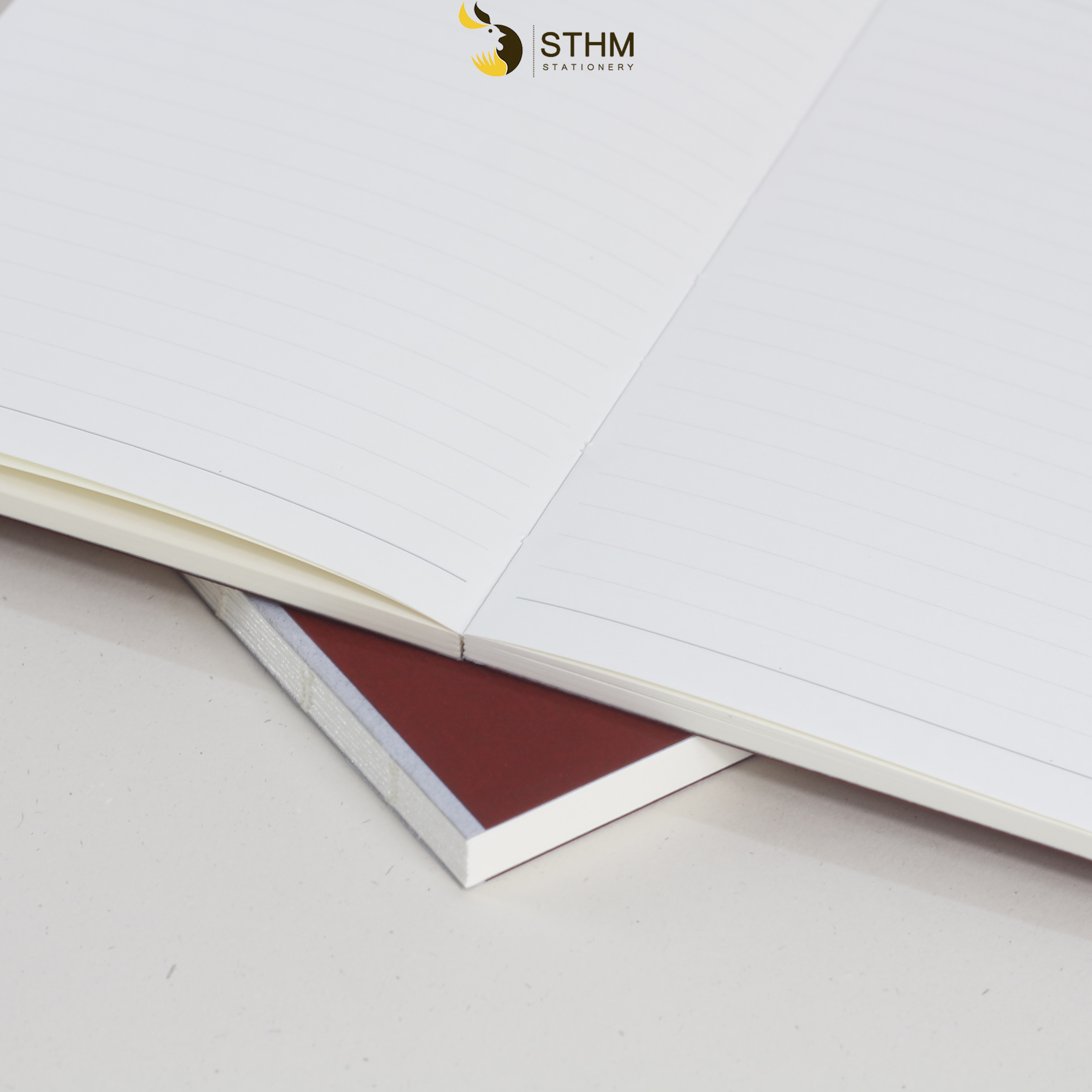 [STHM stationery] - SIMPERIE LITE - Cherry - Sổ tay mở flat 180 độ - Ruột kem 80gsm có chấm chia cột