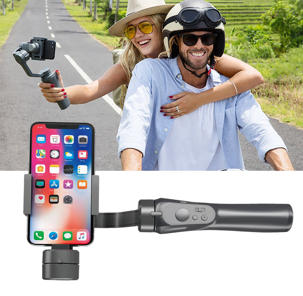 Tay cầm Gimbal Bluetooth Chống Rung 3 Trục Cho Điện Thoại 3-Axis H4 Cao Cấp AZONE