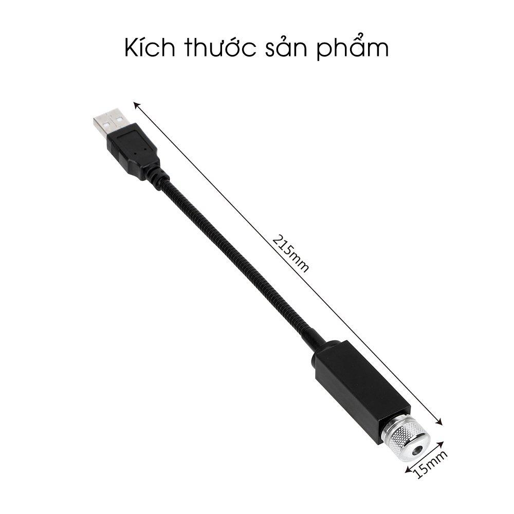 Đèn led chấm bi trang trí phòng ngủ, ô tô, xe hơi ánh sáng đỏ lấp lánh tạo không khí lãng mạn, kết nối đầu USB