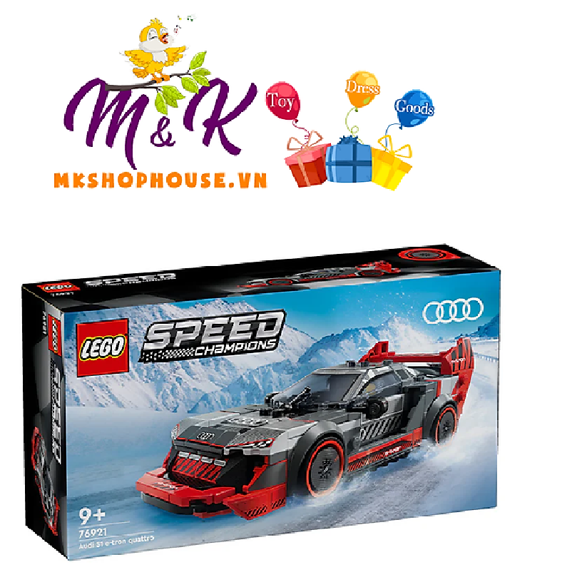 Đồ Chơi Lắp Ráp Siêu Xe Thể Thao Audi S1 E-Tron Quattro LEGO SPEED CHAMPIONS 76921 (274 chi tiết)
