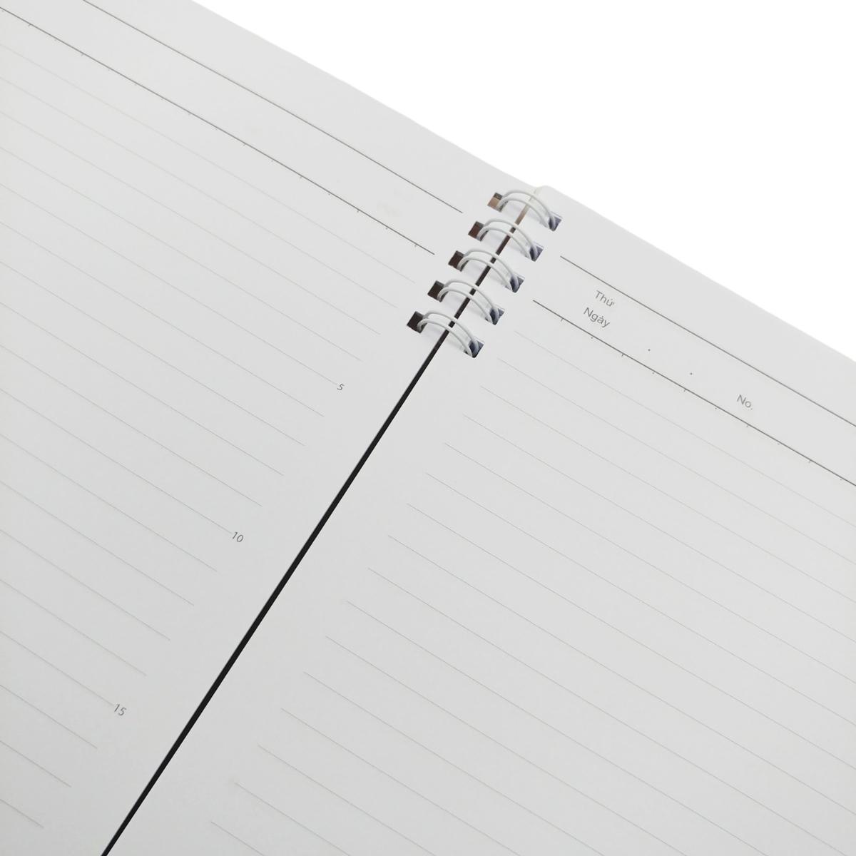 Sổ Bìa Còng 4 Lỗ Kusumi A5 - Campus BN-A5H4KU-PE - Màu Hồng