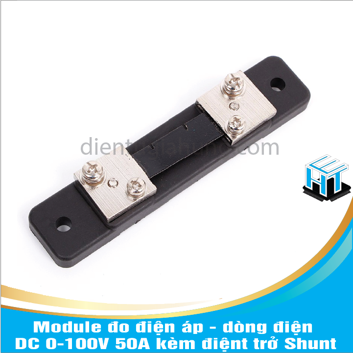 Combo 1 Cái Module đo điện áp - dòng điện DC 0-100V 50A kèm 1 Cái điệnt trở Shunt