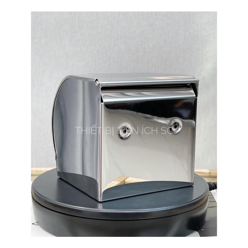 Hộp đựng giấy nhà vệ sinh kín chống nước inox 304 cao cấp