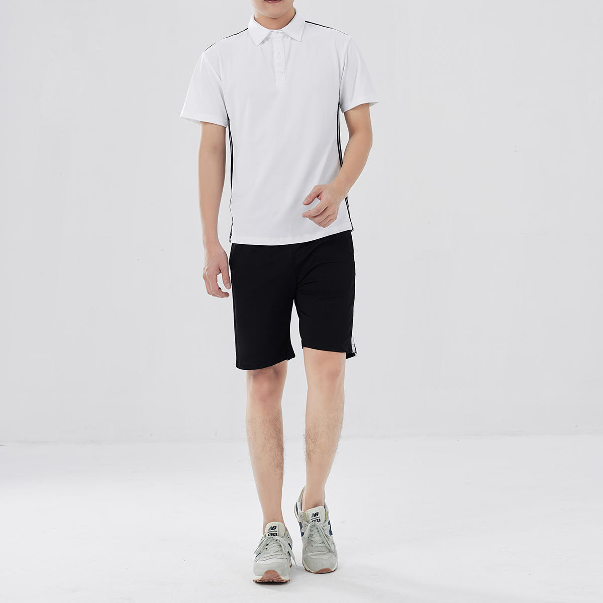 Bộ Thể Thao Nam Polo Cổ Bẻ Cotton Spandex Form Trẻ Trung 5 Màu - ROUGH