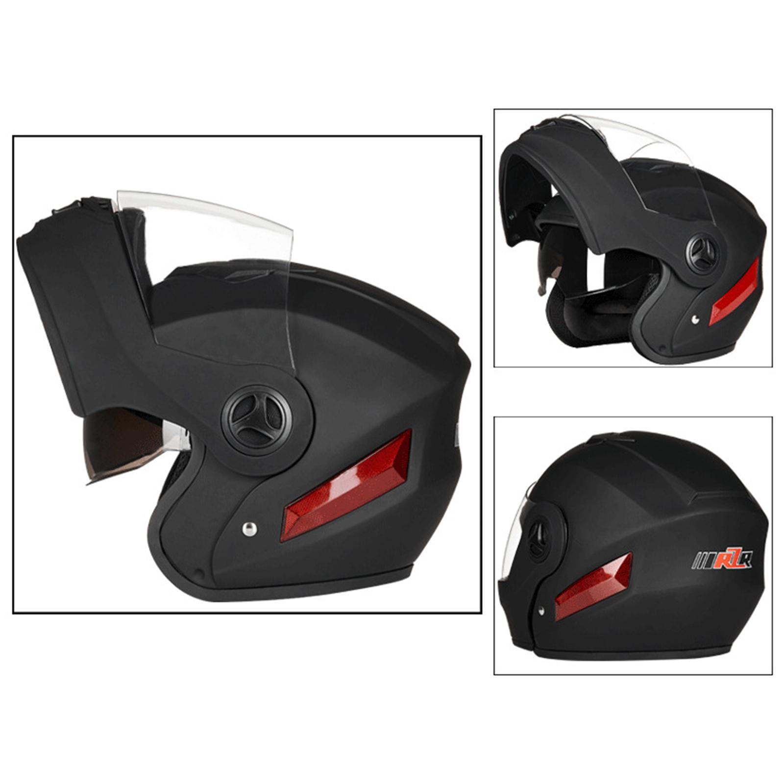 Flip up Modular Full Face Motorcycle Helmet Street Motocross One Size Adult