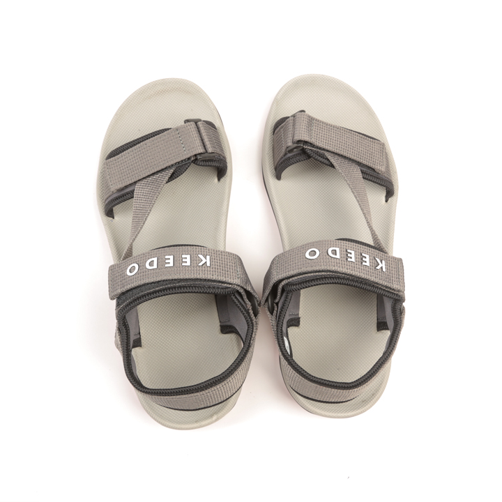 Sandal nam KEEDO KDS03-1 quai chéo màu đen, đỏ, xám