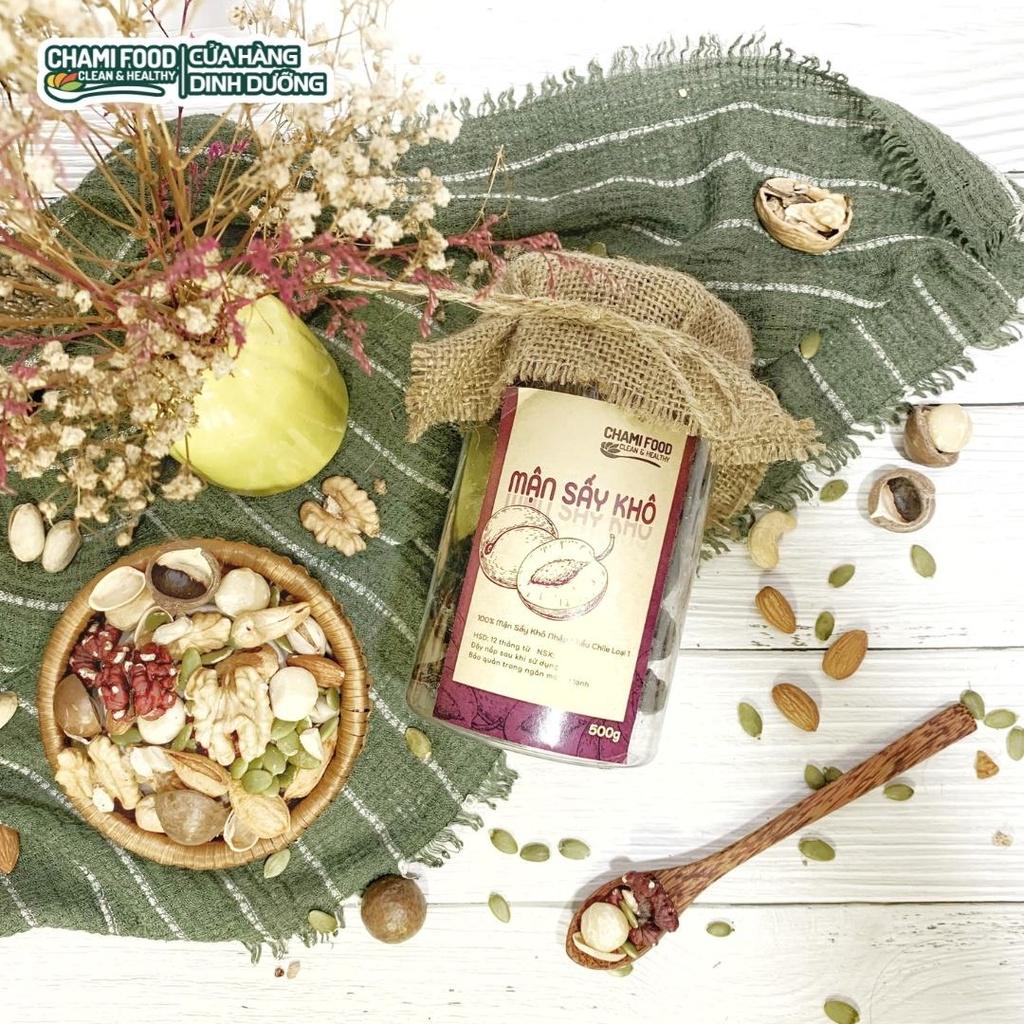 Mận sấy khô ChamiFood không đường 500G NHẬP KHẨU CHILE LOẠI 1, giàu Vitamine và Chất chống oxy hóa, giúp trẻ hóa làn da