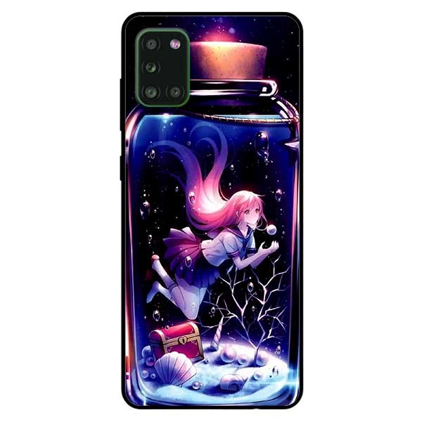 Ốp lưng dành cho Samsung Galaxy A31 mẫu Cô Gái Trong Lọ