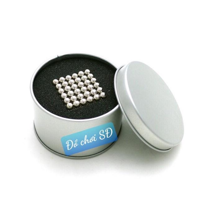 Nam châm xếp hình 5mm - 216 viên tròn trắng