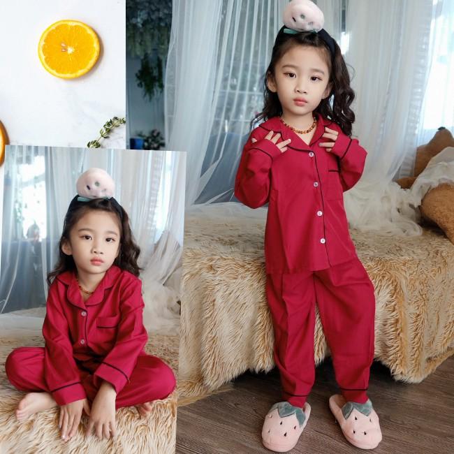 Hình ảnh Đồ bộ pijama cho bé trai bé gái chất vải kate lụa xinh xắn thiết kế đáng yêu và cá tính HD247 0193