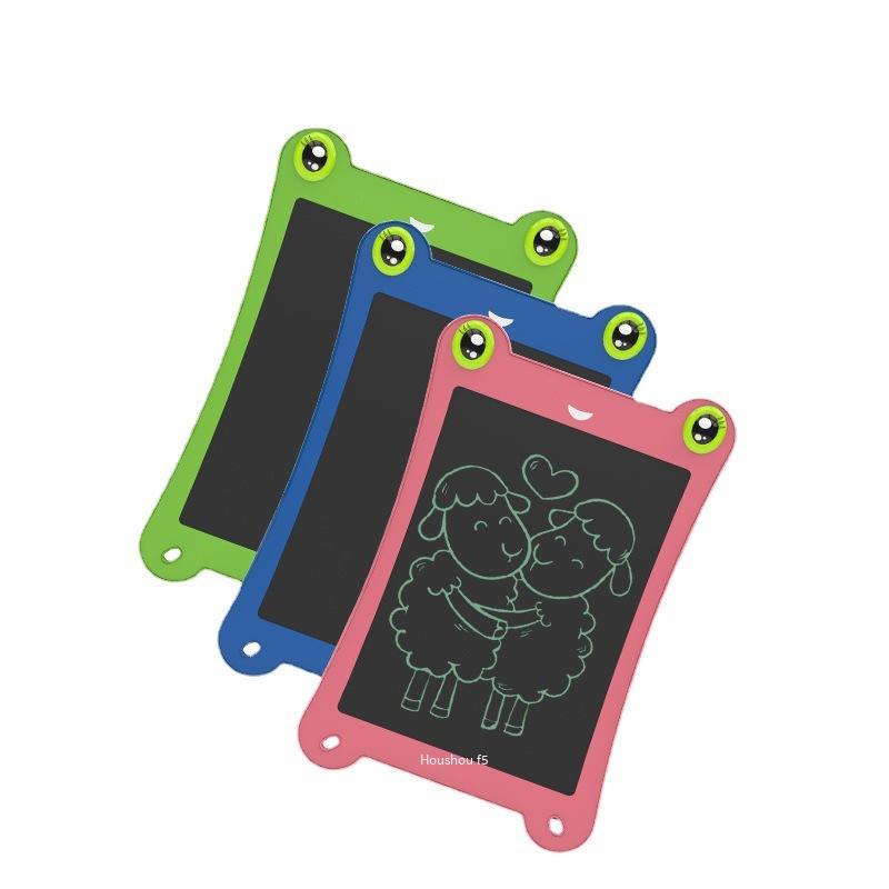 Phong cách mới nhất 8,5 inch bảng chữ viết tay mới phong cách ếch Bảng chữ viết tay LCD hoạt hình bảng viết điện tử dành cho trẻ em bảng vẽ nháp
