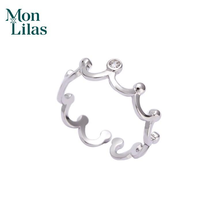 Nhẫn Bạc Nữ Mon Lilas Vương Miện Cá Tính Abilen - N125002