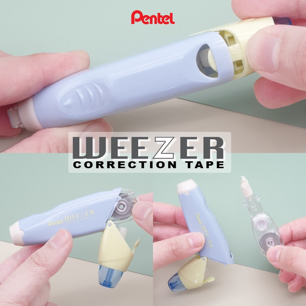 Băng Xóa Pentel Weezer Correction Tape| Băng Xóa Cao Cấp Nhật Bản Màu Pastel