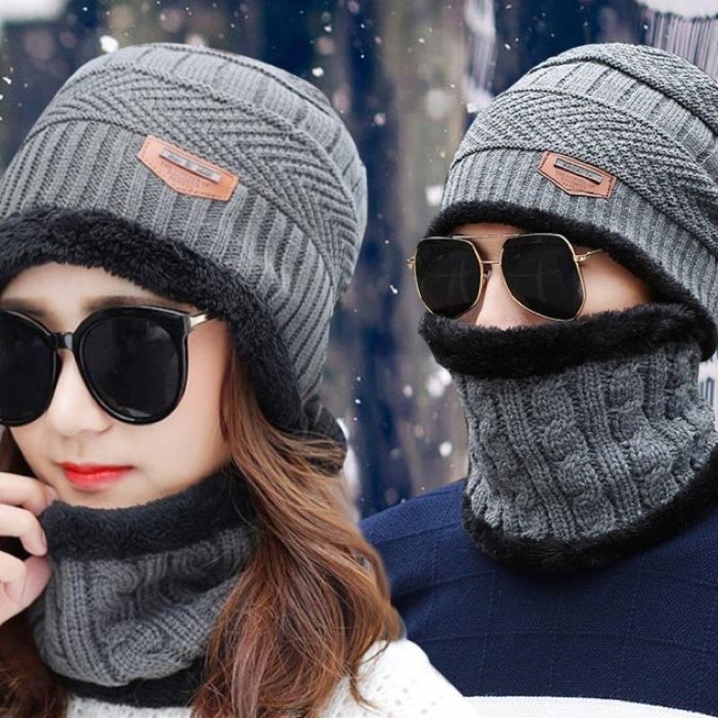 Set mũa len kèm khăn ống