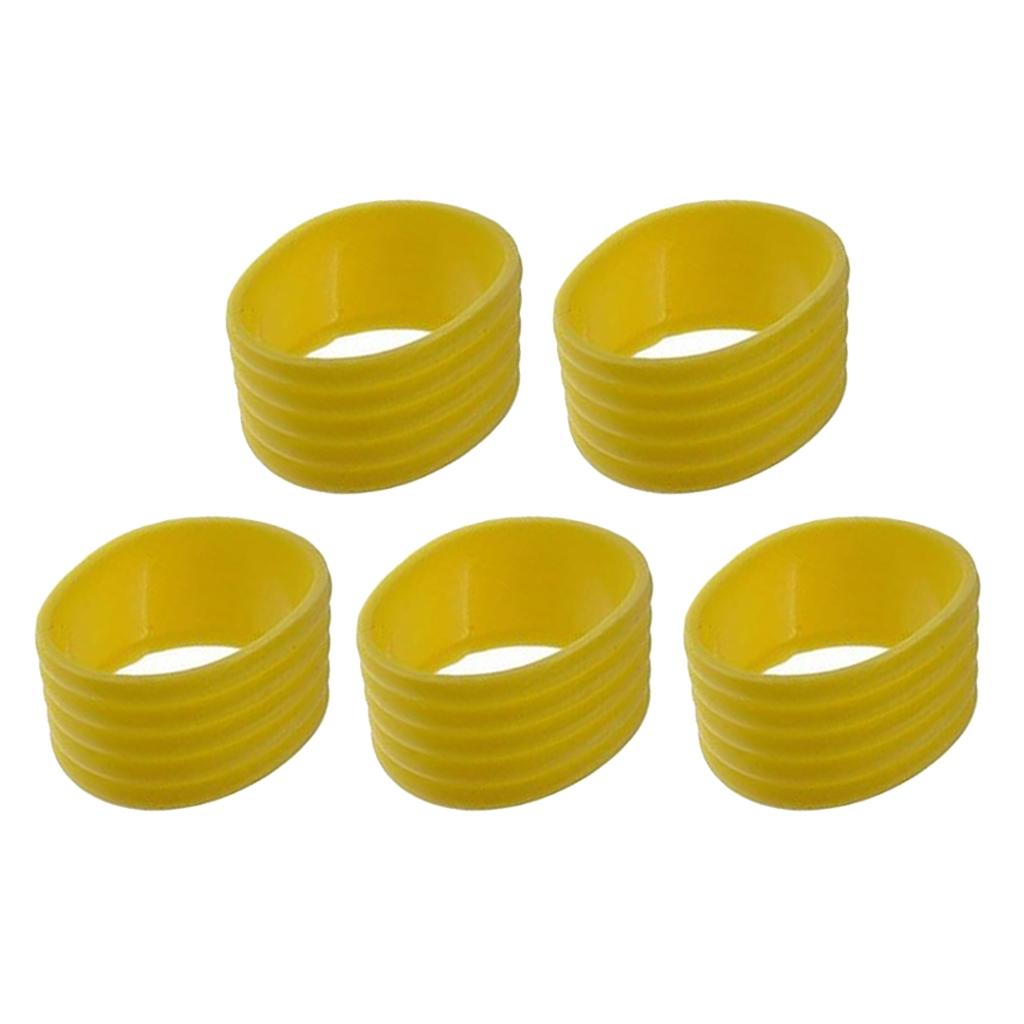 20 Pieces Racquet Grip Ring Badminton Silicone Handle Fix Ring with 4 Color