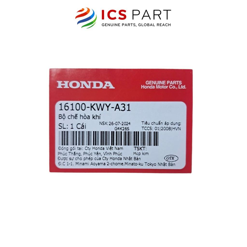 Chế Hòa Khí (Bình Xăng Con) HONDA Wave 100 (Alpha A), Ws 100, Rs 100 (16100KWYA31)