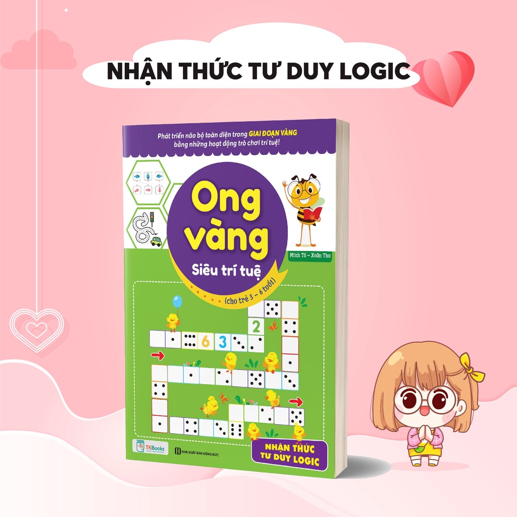 Combo 4 Cuốn Sách Ong Vàng Siêu Trí Tuệ Cho Trẻ 3-6 Tuổi