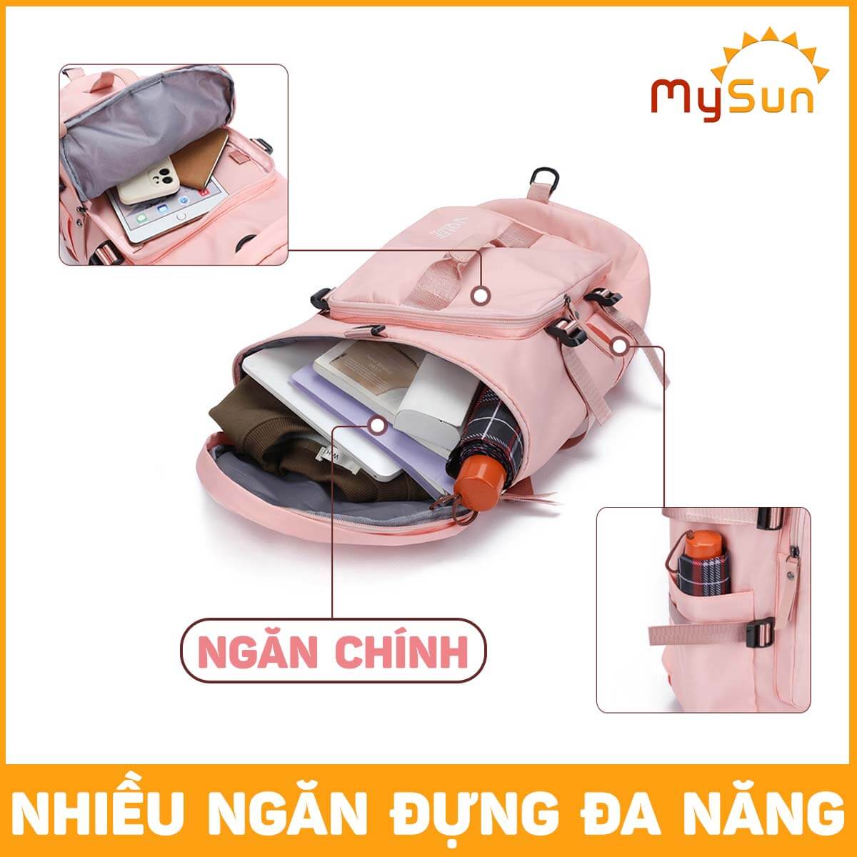 Balo túi đựng đồ du lịch cỡ lớn phong cách thể thao nam nữ MySun