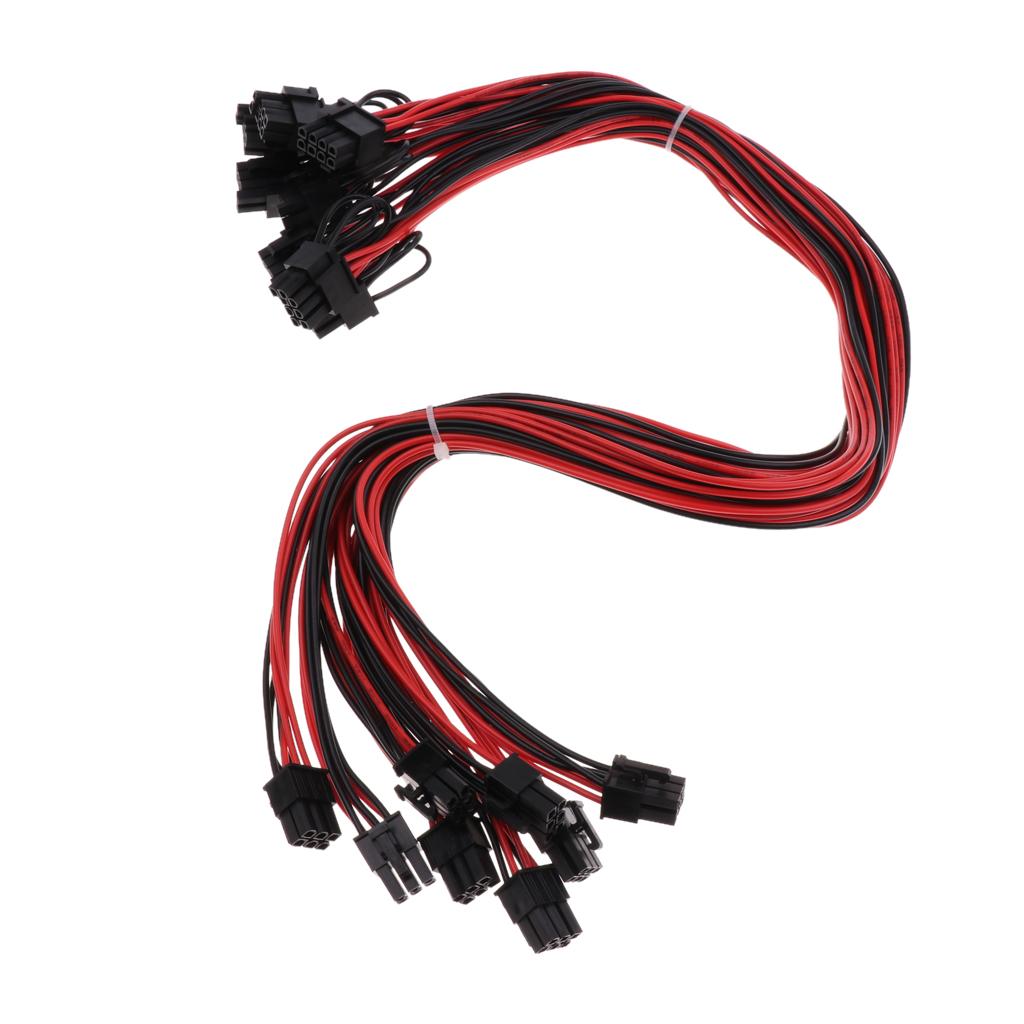 6pin to PCIE 8pin Express PCIE Video Card Graphics Adapter Cable For PC