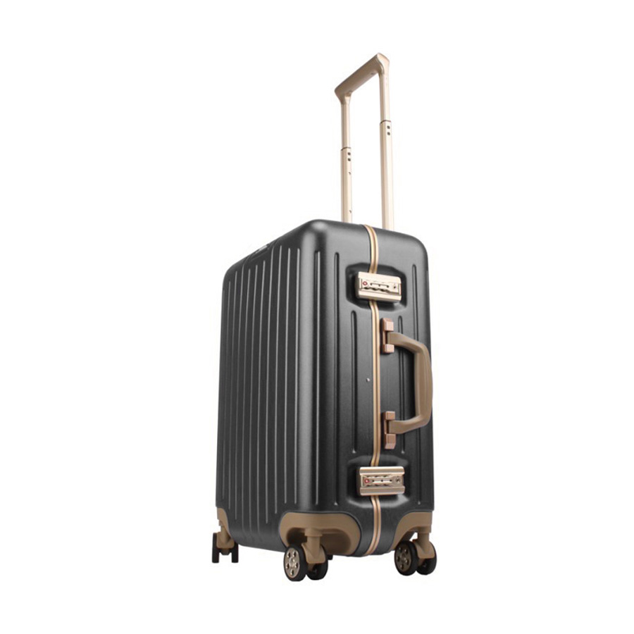 Hình ảnh Vali kéo Monaghan TRAVELER'S CHOICE - MỸ :Vali kéo làm từ nhựa Polycarbonate và khung Aluminum bền chắc Thiết kế cổ điển sang trọng, tinh tế Cần đẩy vali chắc chắn, có thể thay đổi độ cao