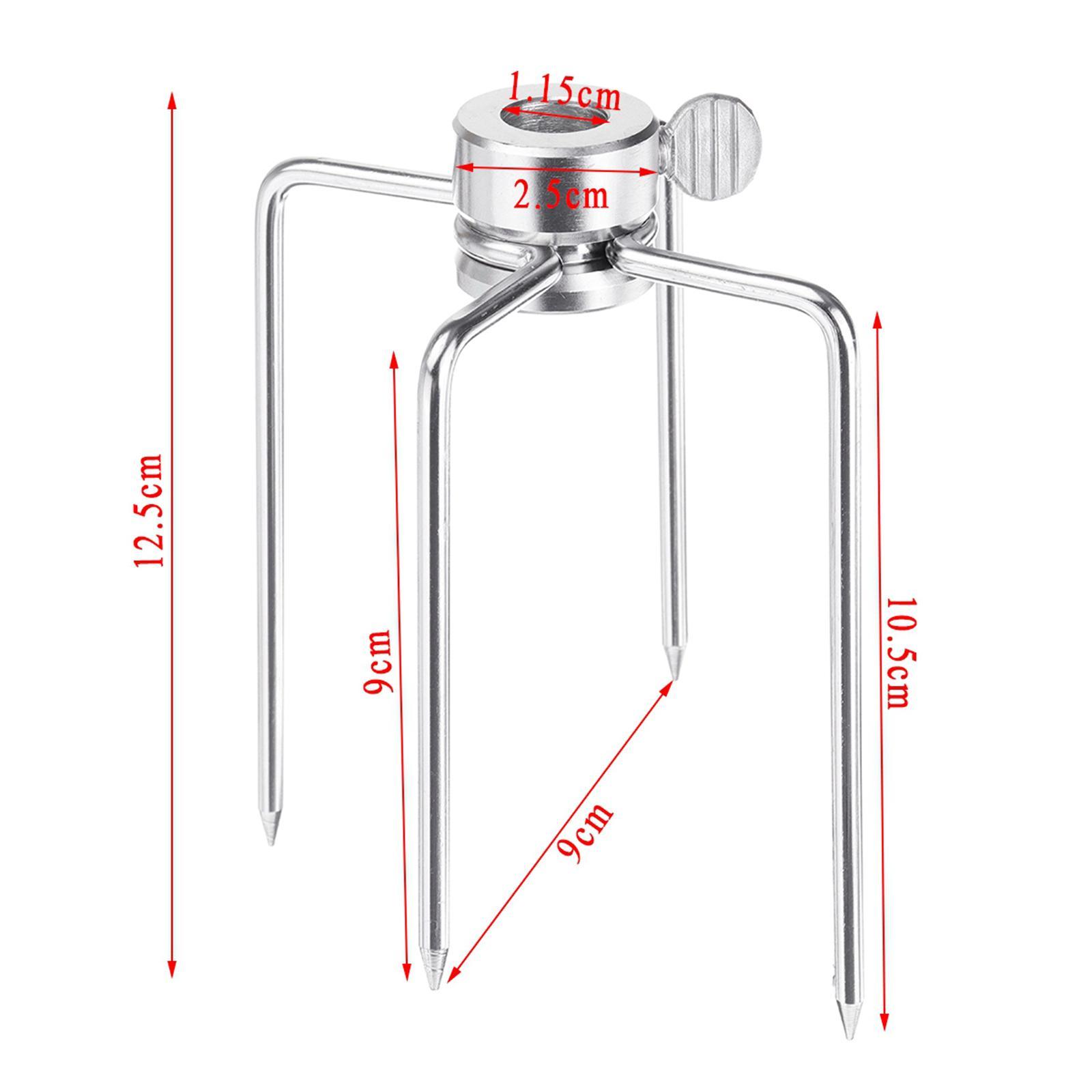 2X 2x Rotisserie BBQ Spit Fork Roaster Grill Barbecue Accessories
