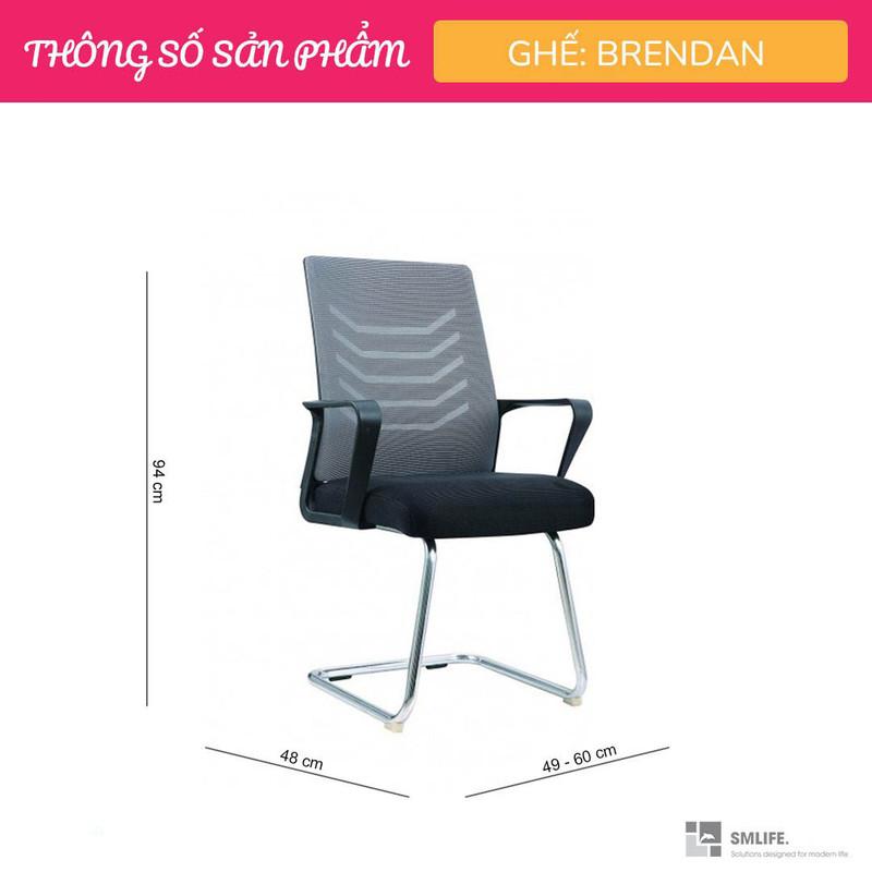 Ghế chân quỳ lưng trung bọc lưới SMLIFE Brendan