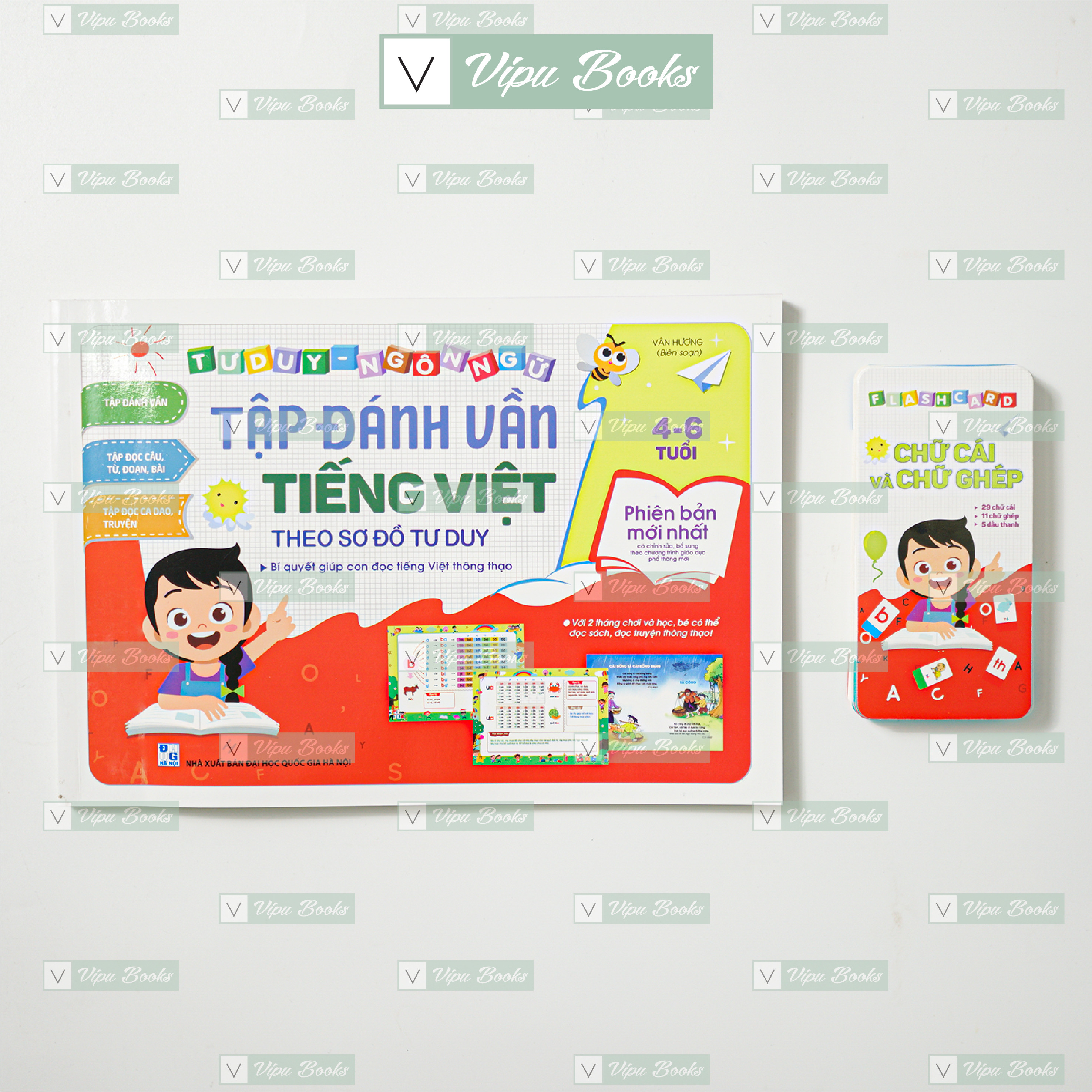 Sách - Tập Đánh Vần Tiếng Việt Phiên Bản Mới (Bí Quyết Giúp Con Đọc Tiếng Việt Thông Thạo 4-6 Tuổi) - Tư Duy Ngôn Ngữ Phiên Bản Điện Tử 4.0