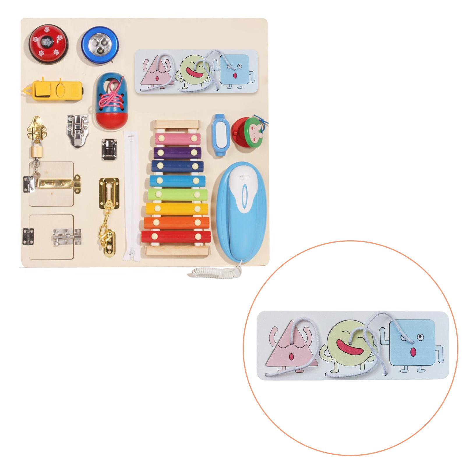 Sensory Board Accessories Cognition Toy Game for Kids Boy Birthday Gifts