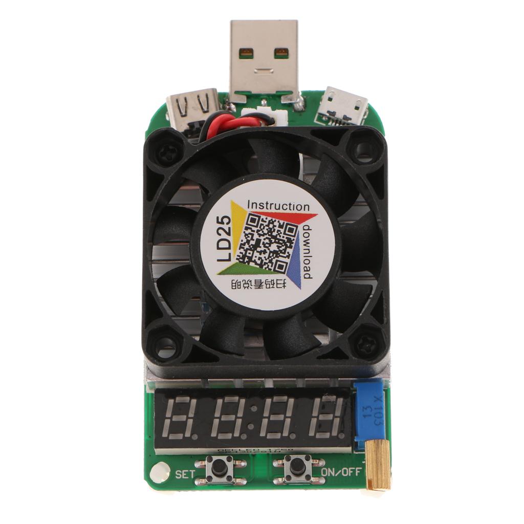 Kiểm Tra Giao Diện điện Tử Tải điện Trở USB Kiểm Tra Xả Pin LD25