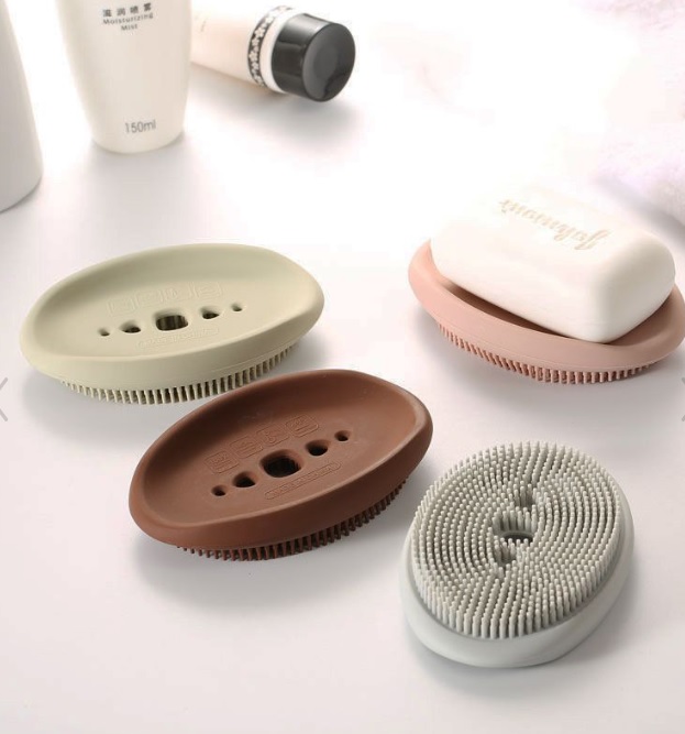 Bàn Chải Silicon 2 Trong 1