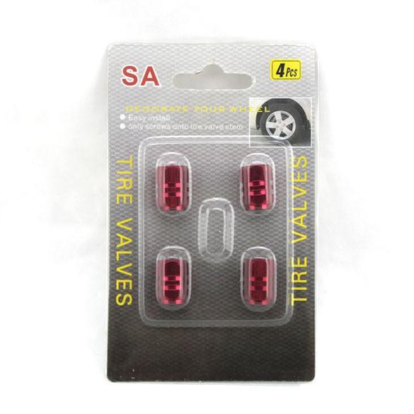 Bộ 4 Ốc Nhôm Nắp Chụp Van Trang Trí Bảo Vệ Đầu Van Bơm Hơi Lốp Bánh Xe Ô Tô