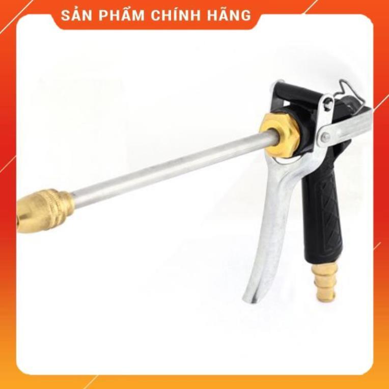 Bộ dây vòi xịt nước rửa xe, tưới cây , tăng áp 3 lần, loại 15m 206318 đầu đồng, cút, nối PE