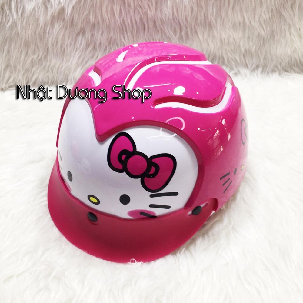 Nón bảo hiểm đẹp mũ bảo hiểm trẻ em từ 4-9 tuổi in hình con Mèo Tin Tin Baby phù hợp cho các bé gái