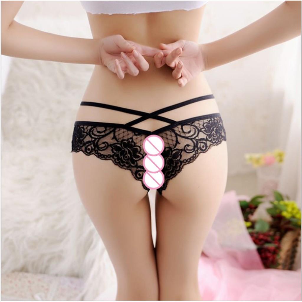 Quần lót ren nữ phối dây gợi cảm - chất liệu ren mềm mịn - Quần Lót Ren - Underwear - Mẫu Mới DNL018