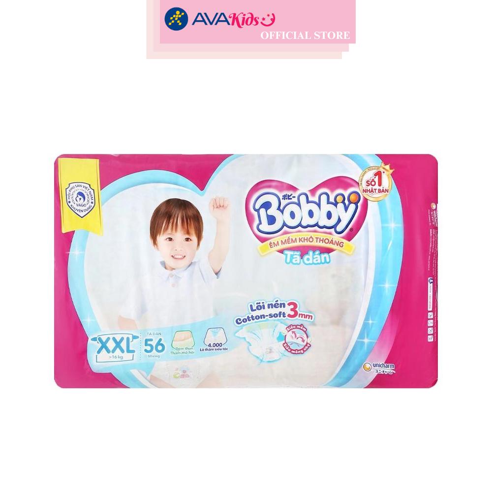 Tã dán Bobby size XXL 56 miếng (Trên 16 kg)