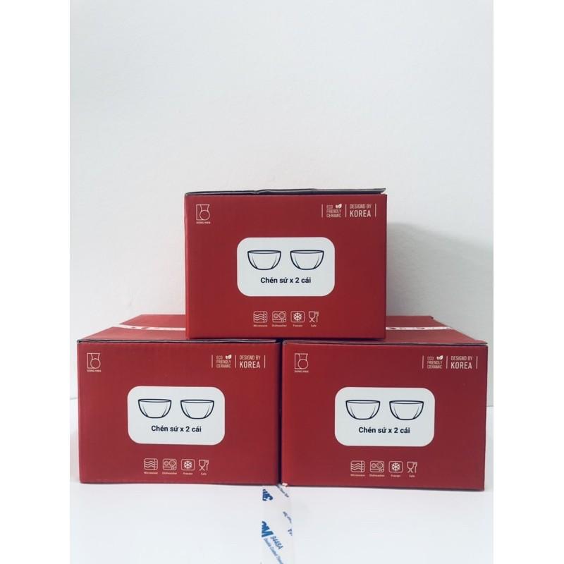 BỘ 2 CHÉN BÁT ĂN CƠM CAO CẤP NGUYÊN HỘP PL601- NESTLE
