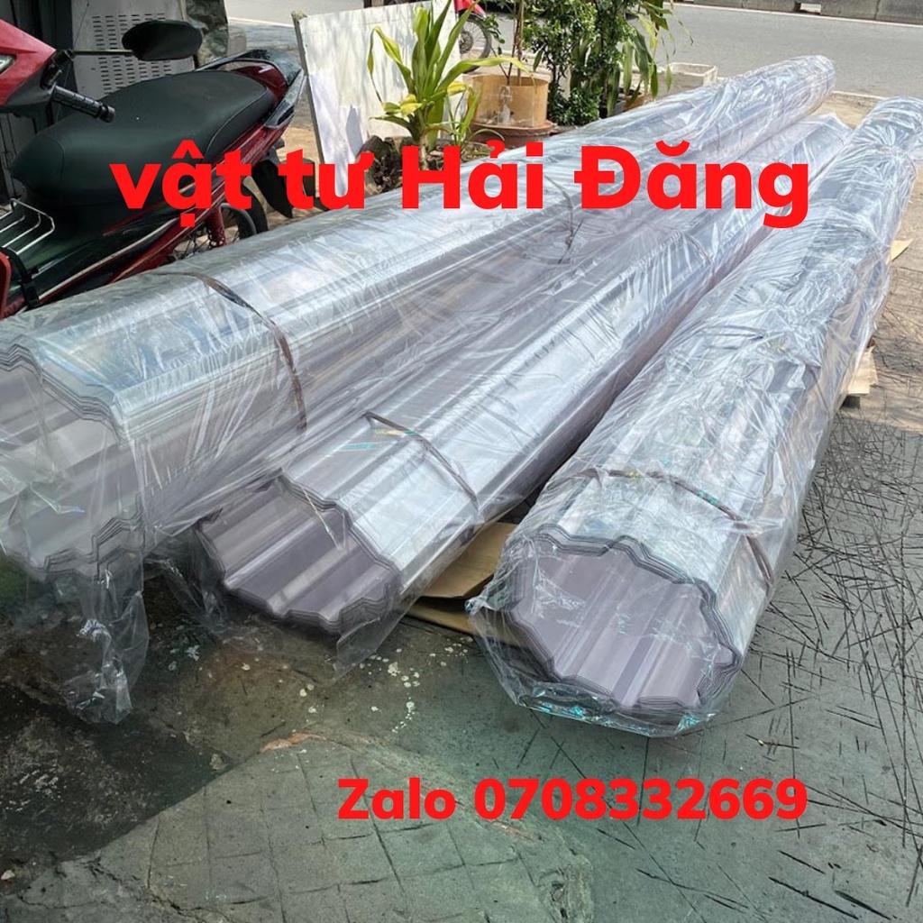 Tôn nhựa lấy sáng poly màu TRẮNG TRONG SUỐT ( khổ rộng 1,05mx dài 1m x dày 6zem) loại bền đẹp