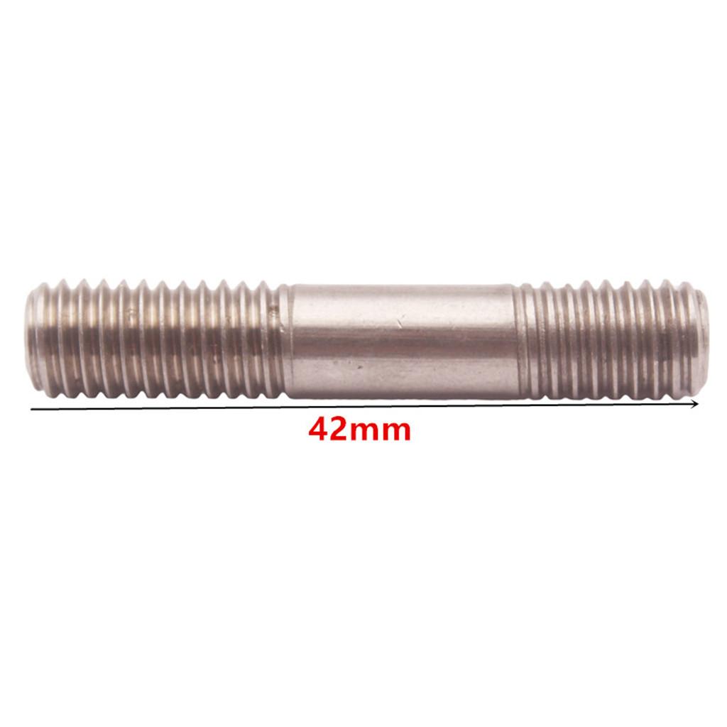 8Pcs 304 SS M8X1.25 Stud & Flange Nuts 42mm For T25 T28 Turbo Exhaust System