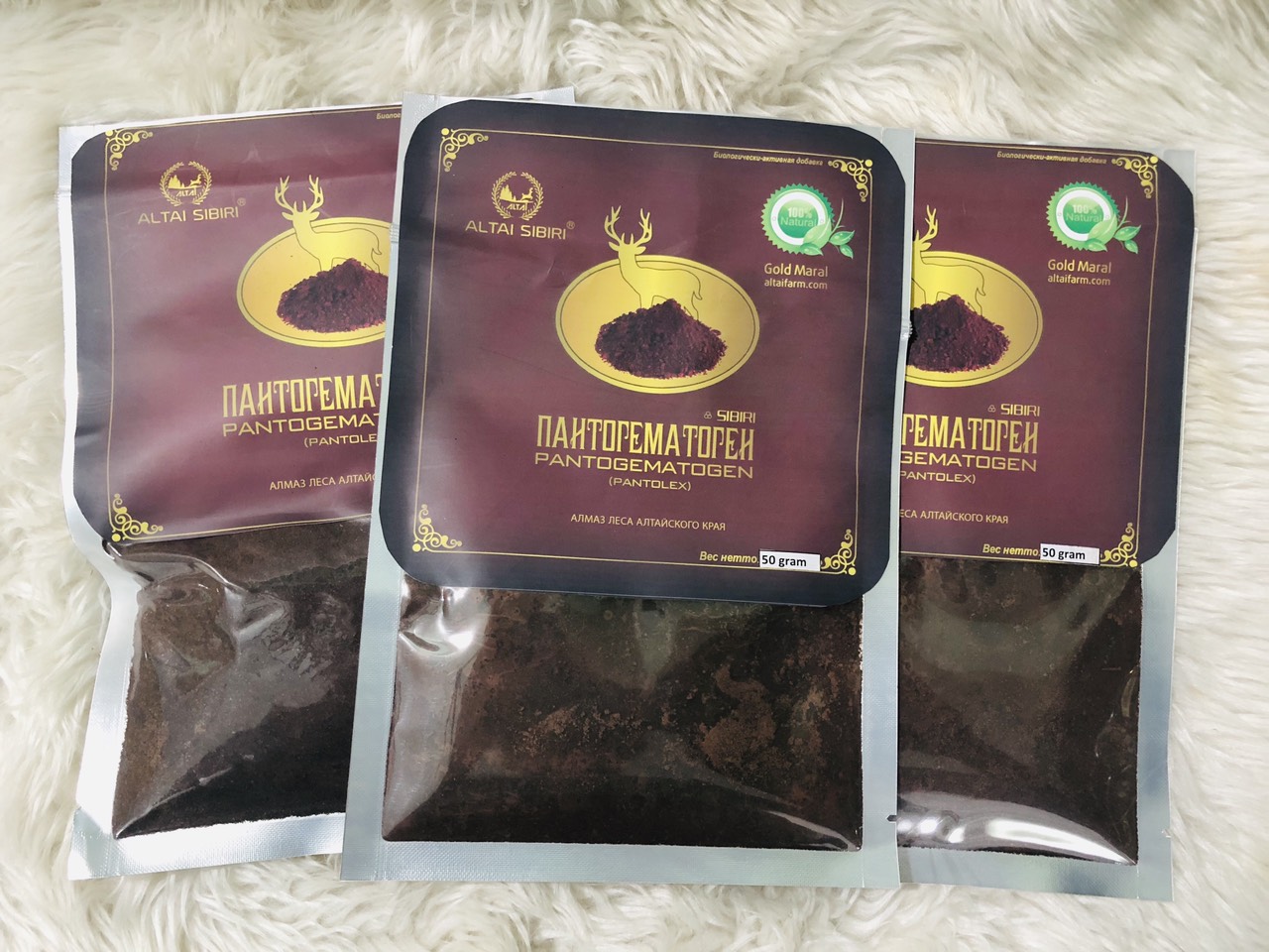 HUYẾT NHUNG HƯƠU SIBIRI DẠNG BỘT KHÔ (50G) Bổ máu, dưỡng khí huyết, bổ dưỡng dưỡng âm, kích thích mọc tóc