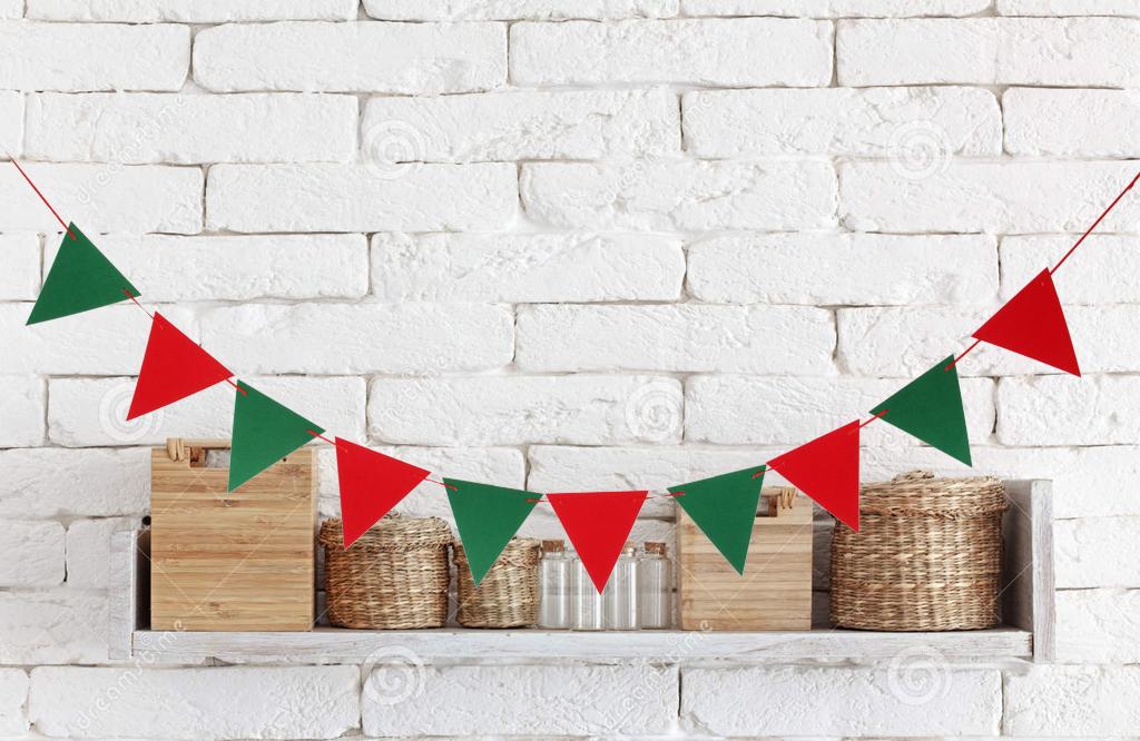 10pcs Triangle Flag Garland Banner Party Christmas Xmas Decoration