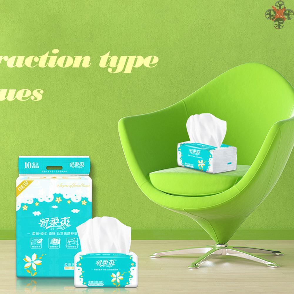 Set 100 Khăn Giấy 4 Lớp Dùng Một Lần Tiện Lợi