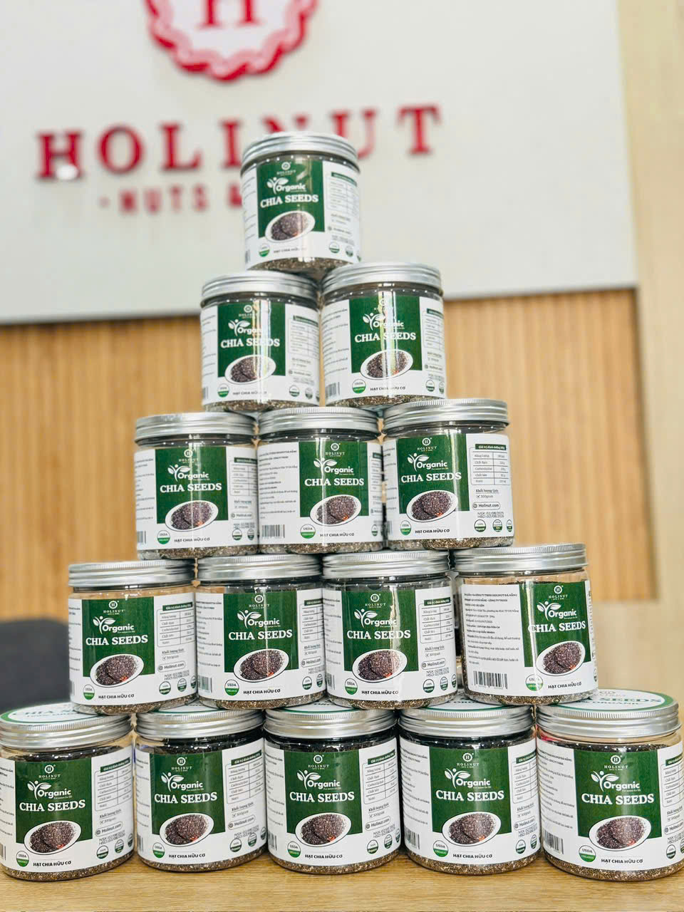 Hạt Chia Hữu Cơ - Organic Chia Seeds/ Thương hiệu Holinut