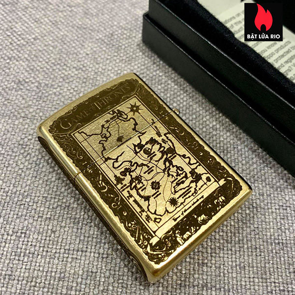 Bật Lửa Zippo Gold Dust 207G Khắc Trò Chơi Game Of Thrones 5 Mặt – Zippo 207G.Game