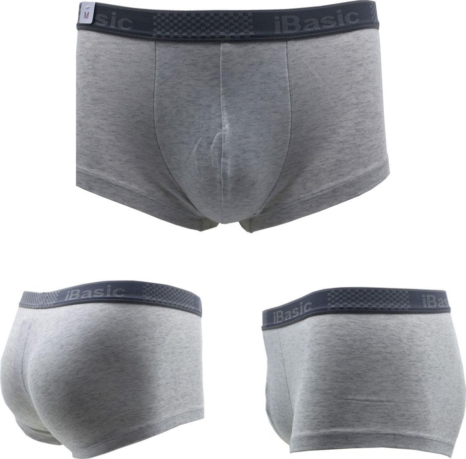 Combo 3 Chiếc Quần Lót Nam Boxer Thời Trang, Nam Tính, Chất Liệu Cotton, Logo Chìm Tinh Tế iBasic PANM009 - Hàng Chính Hãng